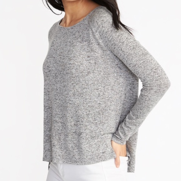 old navy luxe long sleeve top
